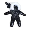 겨울 아기 ​​생생한 다운 점프 수트 0-3t 유아 천연 모피 칼라 다운으로 채워진 코트 10 색 신생아의 영아 두꺼운 따뜻한 겉옷