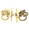 Bransoletka liści Przełącz zapięcie Hooks Ustalenia Biżuteria 18.7x23.8mm Antique Gold Fit Bransoletki L874