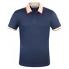Mens Stylist Polo Shirts Luxury Italy Men's 2021 Designer Kläder Kortärmad Mode Månare Sommar T-shirt Storlek M-3XL