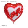 Party Decoration 1pc 36inch Large Heart Love Foil Balloons Baby Shower Gender Reveal Globos Boy Girl 1st Birthday Decorations Kids Balls