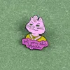 Carolyn ENAMEL PIN Cartoon TV Series Brooches for Shirt Lapel ryggsäck Banner Badge Pink Cat Lady Jewelry Gift for Friends7880704