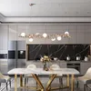 Hanger lampen Italië ontwerp roestvrijstalen kogel LED -lamp voor woonkamer studio bar decoratie hangende verlichting