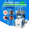 携帯用360度Cyro Cool Sculpt Fat Freezing Machine 4 Cryoハンドル凍結療法体整形40KキャビテーションRF Lipoレーザー機