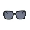 패션 망 여성을위한 선글라스 남성 큰 사각형 태양 안경 미국 클래식 선글라스 안경 고글 어두운 렌즈 5 색