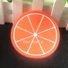 Fruit Silicone Coaster Mats Pattern Colorful Round Cup Cushion Holder Thick Drink Tableware Coasters Mug T2I52396