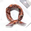 Halsdukar vintage cashew mutter silkes halsduk fyrkantig väska slips naturlig mullbär kerchief satin pannband pläd office lady mode tillbehör