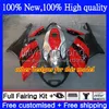 Fairings Kit för BMW K 1200s K1200 S K 1200 S K1200S 05 06 07 08 09 10 Vit svart röd karosseri 4no.40 K1200-S 05-10 K-1200S 2005 2006 2008 2008 2009 2010 Fullständig kropp + Tankskydd