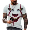 T-shirts pour hommes Hommes et femmes Impression 3D T-shirt Mode d'été Vêtements Personnalité urbaine Tendance Lâche Manches courtes surdimensionnées