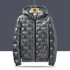 Vestiti imbottiti a bolle d'autunno Giacche invernali Uomo Parka luminoso Addensato Giacche impermeabili argento caldo Giacche da neve da uomo M-6Xl 210819