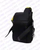 Nouveau 2022 Marque MINI Men Off Ceinture en toile jaune Sac à bandoulière blanc PU Sac de poitrine Sacs de taille Sac à bandoulière multi-usages Messe211q