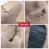 Women Fur Slippers Furry Fuzzy Home Slippers Ladies Slip on Indoor Slides Soft Thick Bottom Fluffy Slippers Warm Shoes Flats