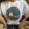 Totoro Kawaii Funny Cartoon T Shirt Women Studio Ghibli Cute Anime T-shirt Harajuku Ullzang Graphic Tshirt 90s Top Tees Female Y0629