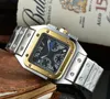 2021 New Six Stitches Luxury Mens Watches All Dial Work Work Quartz Watch عالية الجودة أعلى العلامة التجارية Moon Moon Clock Clock Steel Bel2366