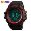 SKMEI 1538 Märke Mens Sports Watches Hours Pedomometer Kalorier Digital Watch Altimeter Barometer Compass Thermometer Weather Men WA300K