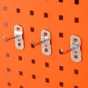 Crochets Rails 5 pièces suspendus présentoir en métal étagères de rangement magasin étagère trou carré plaque outil Pothook cuisine Garage Toolhouse matériel