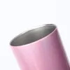 蓋のある20オンスのキラキラスキニータンブラーステンレス鋼スパークリングスリムボトル二重層断熱ワカムレインボーストレートカップ