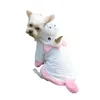 Cute Pet Cat Dog Odzież Halloween Unicorn Puppy Hoodie Swnaucer Teddy Bulldog Zwierzęta Psy Odzież