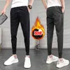 Pantalones Hombre Autumn Winter Thick Warm Harem Pants Men Clothing Solid All Match Slim Fit Casual Joggers Trousers Streetwear 211201