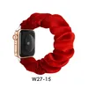 För Apple Watch Band Iwatch 23456 SE Woven Elastic Single Loop Strap Flower Printed tjocktarmen Hår armband Polyester 25 CO2035156