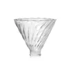 Swabue Verser sur une cafetière et des percolateurs en verre goutteur V60 filtre passoire écologique 500 ml / 300 ml / 700 ml réutilisable 210712