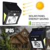 37 COB LED Lampe Solaire PIR Motion Sensor Security Outdoor Gardenn Applique Murale