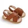 Sandalen Ademend Zomer Baby Meisjes Sandalen, Peuters Simple Style Solid Color Soft Sole Schoenen Outdoor Indoor Prewalker 0-18M