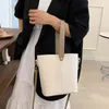 Hocodo 솔리드 컬러 숄더백 PU 가죽 핸드백 여성 캐주얼 Ladi Crossbody 가방 대용량 간단한 쇼핑백 femalekhtq