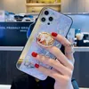 Mirror Rhinestone 3D Inlaid butterfly Phone Cases with Ring stand For iPhone 12 11 Pro Max XR X XS 7 8 Plus Samsung S20 S21 Note 20 ultra A42 A52 A72