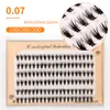 Novo 10D / 20D / 30D DIY Eyelash Extensão artesanal 3D Individual Cluster Falso Eyelashes Natural Volume Fluffy Volume Falso