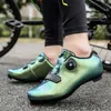 Sapatos de ciclismo auto-bloqueio ultraleve MTB Tênis de Cleat profissional SPD Pedal Racing Road Bike Sapatos Flat Bicycle Sapatilhas Unisex H0901