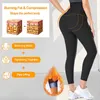 Kvinnors Shapers Bastu Leggings för Kvinnor Svettbyxor Högt midja Kompression Shaperwear Slimming Thermo Workout Trainer Capris Body Shaper