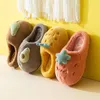 Winter House Fur Slipers Women Cute Cartoon Fruit Couples Plush Shoes Non-slip Pineapple Avocado Indoor Ladies Fluffy Slippers Y1120