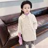 Outono inverno crianças meninas jaqueta de lã casaco crianças botão duplo trench longo criança toddler bebê caindo roupas grossas outwear 8 12 211204