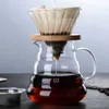 Swabue Verser sur une cafetière et des percolateurs en verre goutteur V60 filtre passoire écologique 500 ml / 300 ml / 700 ml réutilisable 210712