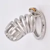 Metal Cock Cage Male Chastity Device Bondage Belt Steel Penis Rings BDSM Adult Sissy Naughty Sex Toys for Women Lock Sleeve