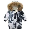 Wintermode Kinder Mädchenjacke Glänzende Kinder plus dicker Samt großer reiner langer warmer Mantel für Kälte 211203