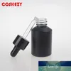 Bouteilles De Stockage Pots Vente Bien Vide Rouge Givré Et Noir Mat 60ml Flacon compte-gouttes Cosmétique Avec Pipette En Verre Pour L'emballage De Maquillage Prix Usine Conception Experte