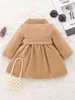 Baby Button Front Belted Corduroy Coat SHE