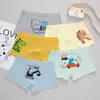 Mode Teen Panties Söt Cartoon Kids Boys Underkläder Animal Print Panty Bomull Andas Boxers Shorts 2-12Years 5PCS / Pack 210622