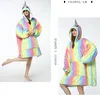 Kadınların evi Placesges Baskılı Tembel Giysiler Külot Polar kapüşonlu TV Battaniyesi Dış Mekan İşlev Soğuk Koşullu Giysiler