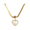 Earrings & Necklace 316L Stainless Steel Love Pearl Jewelry Snake Bone Chain Combo De Joias Bridal Sets Schmuck Half22