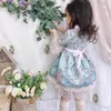 Children Spanish Dressses Summer Baby Girls Spain Lolita Dress With Flower Infant Lace Ball Gowns Toddle Royal Vestidos 210615