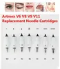 PMU Permanente vervanging Naaldcartridge Tattoo Naalden Tips Past voor ArtMEX V9 V8 V6 V3 V11 Semi Makeup Machine Derma Pen