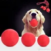 Hundespielzeug für kleine und große rote Gummi-Backenzähne, Bisszug, solides, bissfestes, elastisches, ungiftiges, geruchloses Haustier-Ballspielzeug