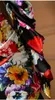 Lente Zomerjurk Runbay Mode Lange Mouw Floral Gedrukt Gedrapeerde Slanke elegante Vintage Boho Robe Midi Jurken Vestidos 210421