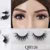 3D Faux Visone Eye Lashes D Curl Strip Ciglia Cruelty Fee Drammatico Wispy Volume Natural Long Thick Cross Ciglia finte