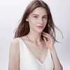 Kobiety eleganckie 3 w 1 warstwowe Choker naszyjniki kolory opcja ze stali nierdzewnej BFF upominki na imprezę urodzinową dla niej biżuteria Chokers