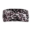 Tryck leopard cross slips pannband knut sport yoga stretch wrap hårband hoops mode för kvinnor will och sandy