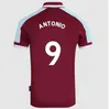 2021 2022 #9 ANTONIO Home Red Soccer Jersey #41 RICE #20 BOWEN #15 DAWSON Away Blue Soccer Shirt 21/22 #10 LANZINI #16 NOBLE 3rd football shirts Uniforms Men Adult