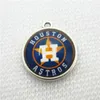 Drużyna baseballowa USA Houston Dangle Charm DIY Naszyjnik Bransoletka Bransoletka Buttons Sports Jewelry Akcesoria 239U5159485